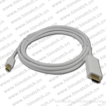 Mini Dp to HDMI Male Cable High Quality 1.8m Length